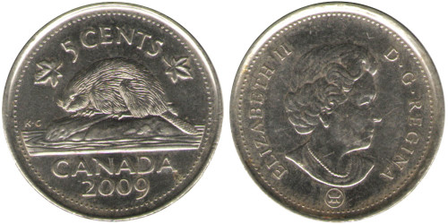 5 центов 2009 Канада