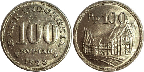 100 рупий 1973 Индонезия
