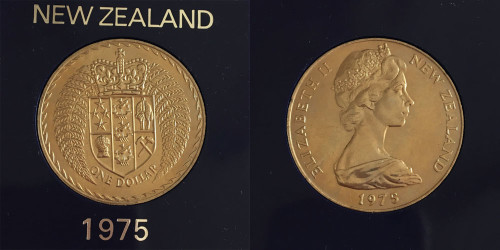 1 доллар 1975 Новая Зеландия