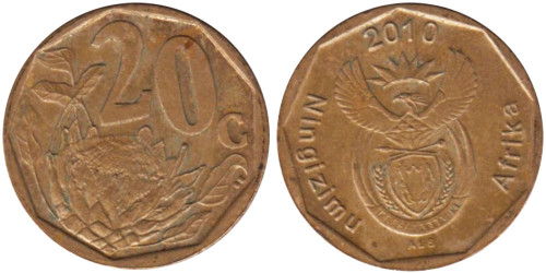 20 центов 2010 ЮАР