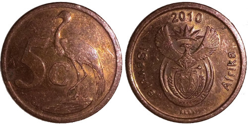 5 центов 2010 ЮАР