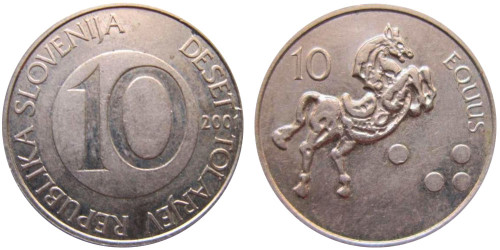 10 толаров 2001 Словения