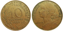 10 сантимов 1990 Франция