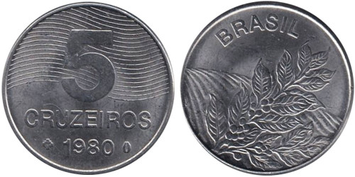 5 крузейро 1980 Бразилия