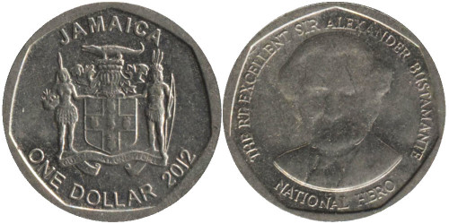 1 доллар 2012 Ямайка