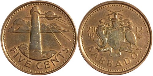 5 центов 2012 Барбадос