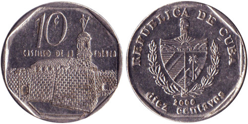 10 сентаво 2000 Куба