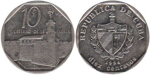10 сентаво 1994 Куба