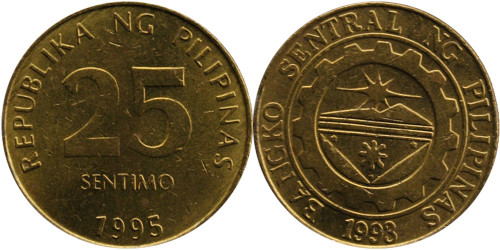 25 сантимов 1995 Филиппины