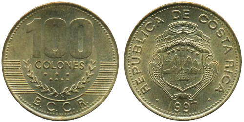 100 колон 1997 Коста Рика