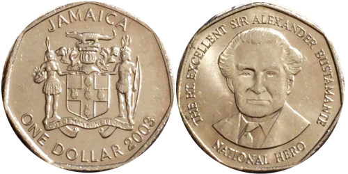 1 доллар 2003 Ямайка