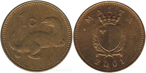 1 цент 2001 Мальта