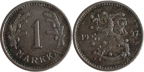 1 марка 1937 Финляндия