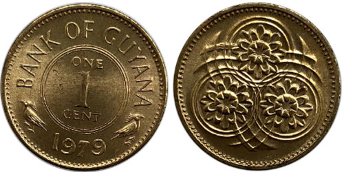 1 цент 1979 Гайана