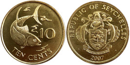 10 центов 2007 Сейшельские острова UNC