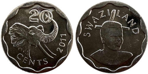 20 центов 2011 Свазиленд