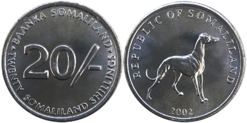 20 шиллингов 2002 Сомалиленд