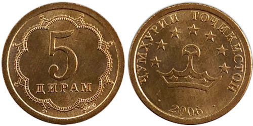 5 дирам 2006 Таджикистан