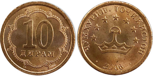10 дирам 2006 Таджикистан
