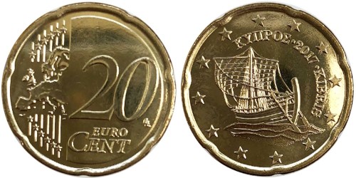 20 евроцентов 2017 Кипр UNC