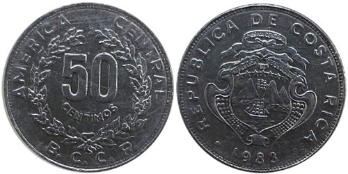50 сентимо 1983 Коста Рика