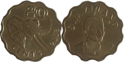 20 центов 2003 Свазиленд