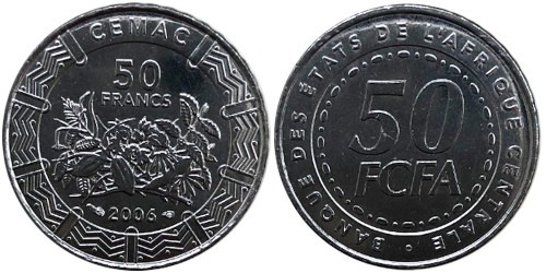 50 франков 2006 Центральная Африка (BEAC) UNC