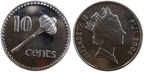 10 центов 2006 Фиджи UNC