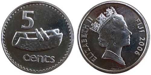 5 центов 2006 Фиджи UNC