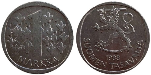 1 марка 1988 Финляндия