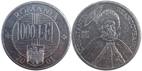 1000 лей 2001 Румыния