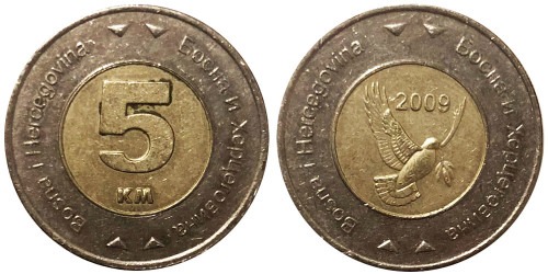 5 марок 2009 Босния и Герцеговина