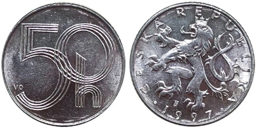 50 геллеров 1997 Чехия