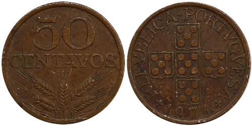 50 сентаво 1974 Португалия