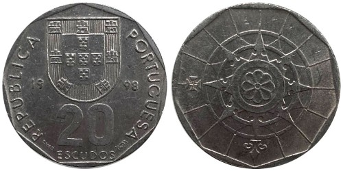 20 эскудо 1998 Португалия