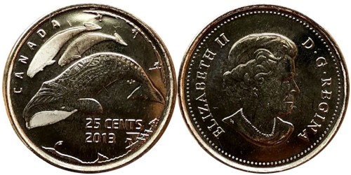 25 центов 2013 Канада — Жизнь на севере