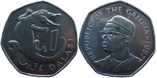 1 даласи 1987 Гамбия