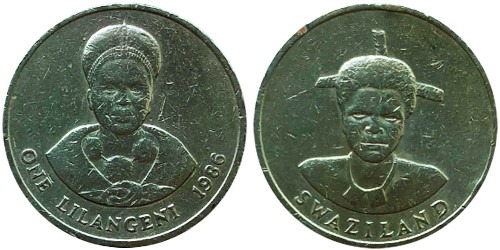 1 лилангени 1986 Свазиленд