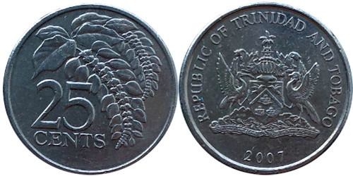 25 центов 2007 Тринидад и Тобаго — Чакония