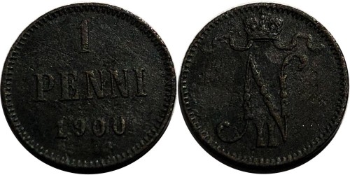1 пенни 1900 Финляндия