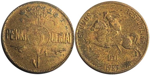 5 центов 1925 Литва