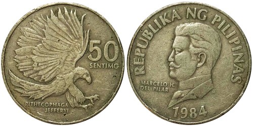 50 сентимо 1984 Филиппины