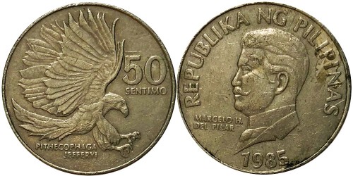 50 сентимо 1985 Филиппины