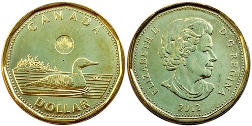 1 доллар 2012 Канада UNC