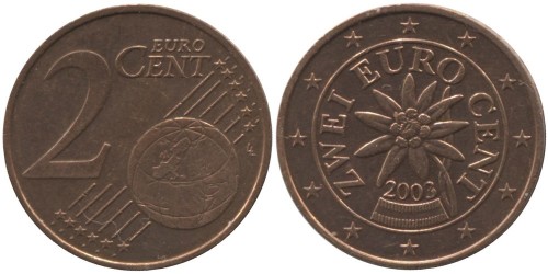 2 евроцента 2003 Австрия