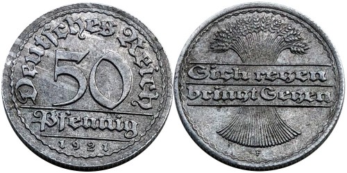 50 пфеннигов 1921 «F» Германия
