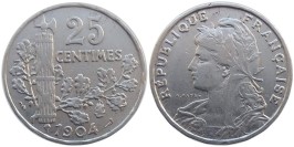 25 сантимов 1904 Франция
