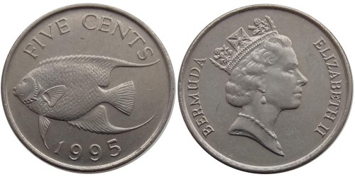 5 центов 1995 Бермуды