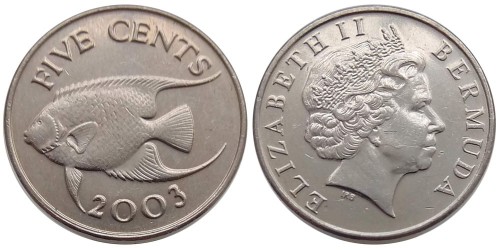 5 центов 2003 Бермуды