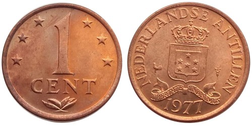 1 цент 1977 Нидерландские Антильские острова